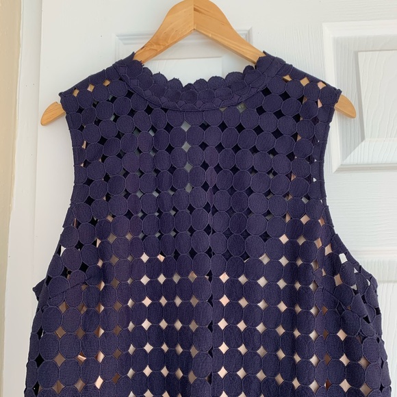 Anthropologie Maeve Navy Dress - Picture 2 of 8